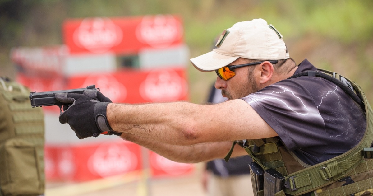 Shooting and Weapons Training. Outdoor Shooting Range