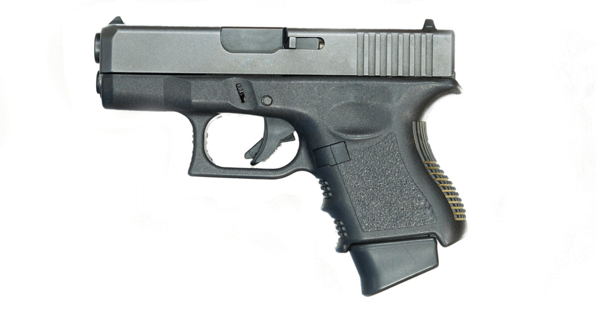 A compact handgun against a white background.