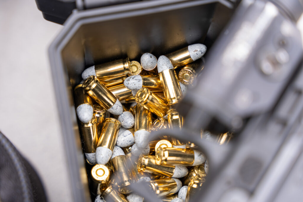 HOP ammunition in ammo can.